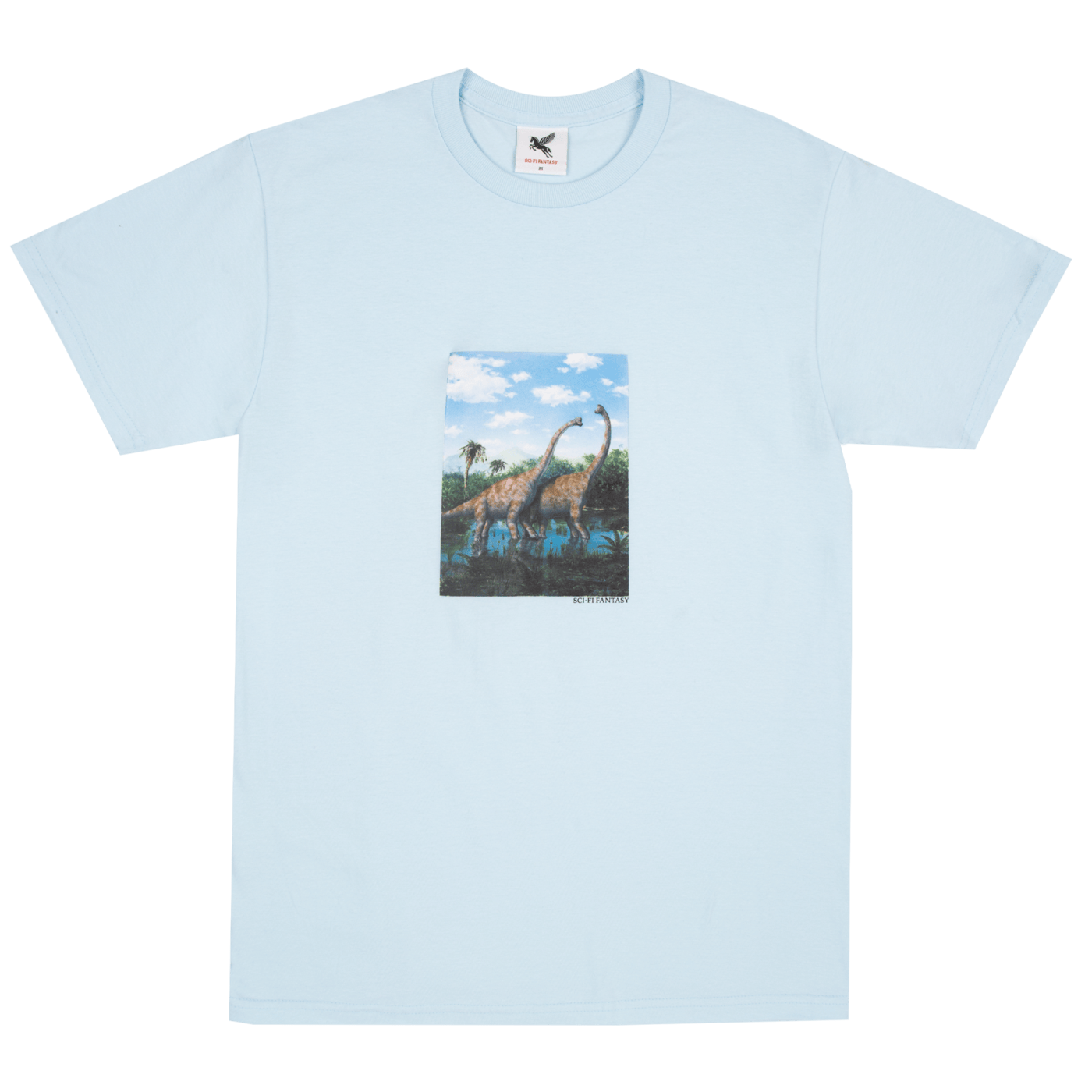 SCI-FI FANTASY T-SHIRT S SCI-FI FANTASY DINO TEE - CHAMBRAY