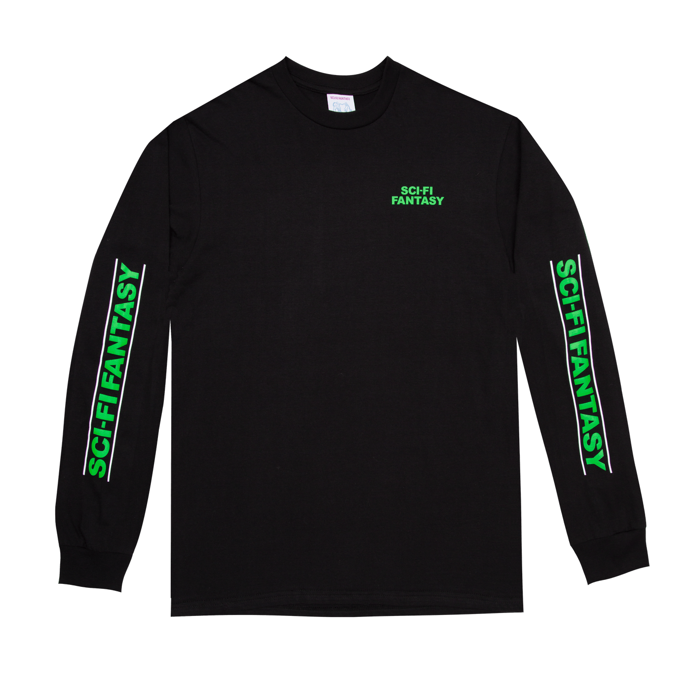 SCI-FI FANTASY LONGSLEEVE TEE SCI-FI FANTASY LOGO L/S TEE - BLACK