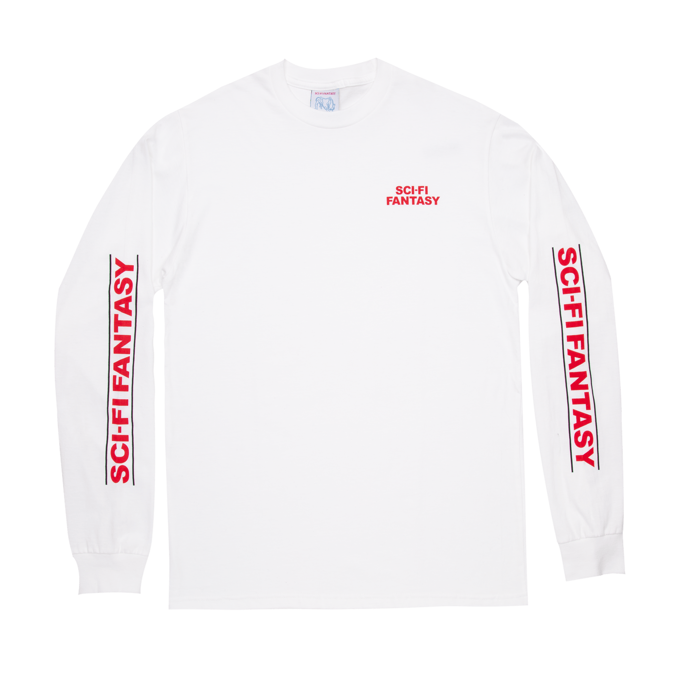 SCI-FI FANTASY LONGSLEEVE TEE SCI-FI FANTASY LOGO L/S TEE - WHITE