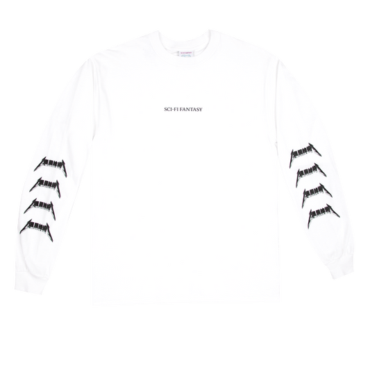 SCI-FI FANTASY LONGSLEEVE TEE SCI-FI FANTASY METAL L/S TEE - WHITE