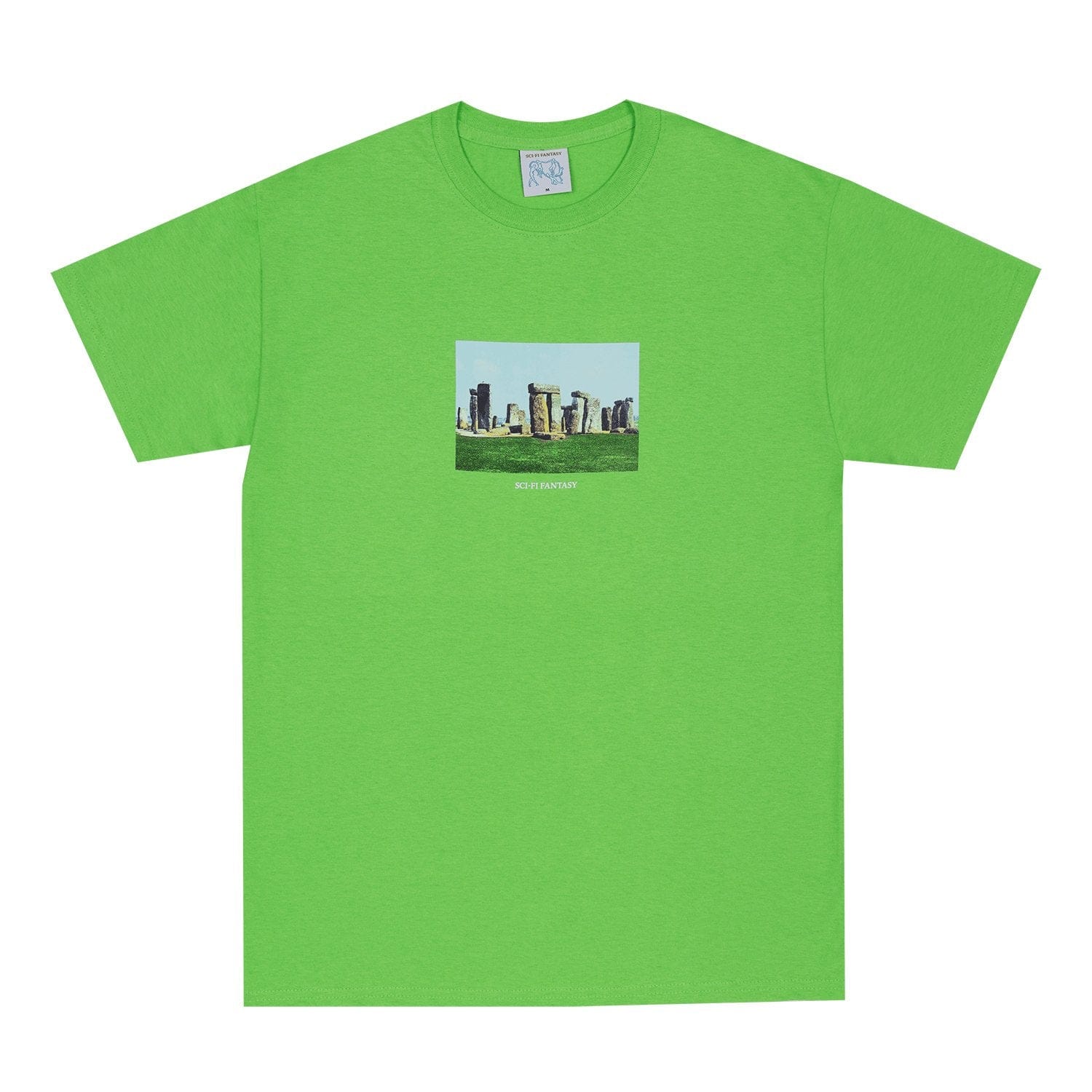 SCI-FI FANTASY T-SHIRT M SCI-FI FANTASY STONEHEDGE TEE - LIME