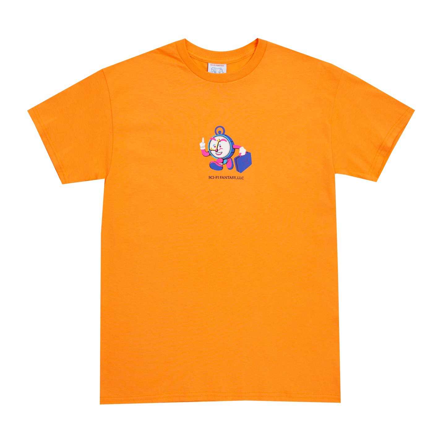 SCI-FI FANTASY T-SHIRT SCI-FI FANTASY TIME TRAVEL TEE - ORANGE