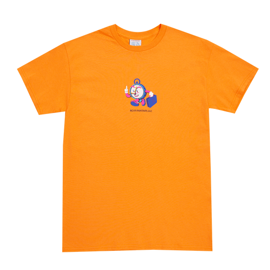 SCI-FI FANTASY T-SHIRT SCI-FI FANTASY TIME TRAVEL TEE - ORANGE