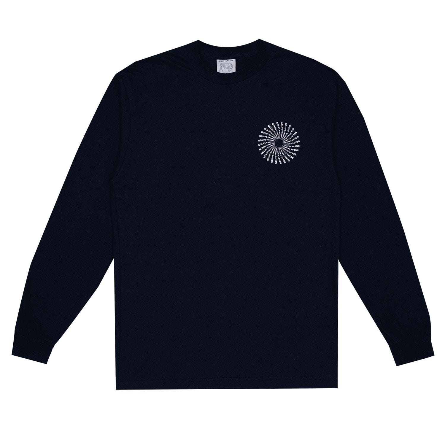 SCI-FI FANTASY LONGSLEEVE TEE S SCI-FI FANTASY TYPESET L/S TEE - NAVY
