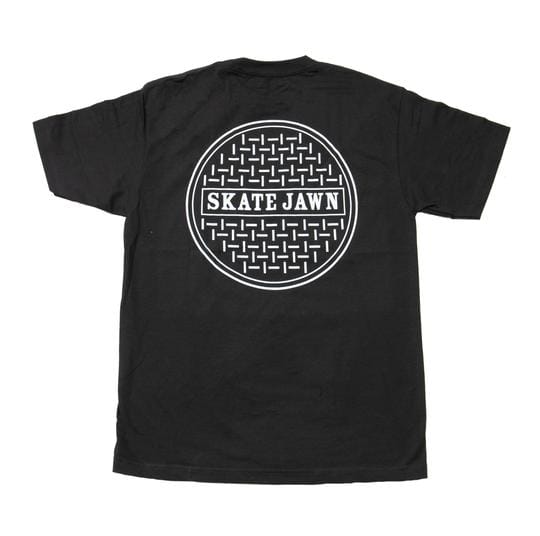 SKATE JAWN T-SHIRT Skate Jawn Sewer Cap Tee - Black