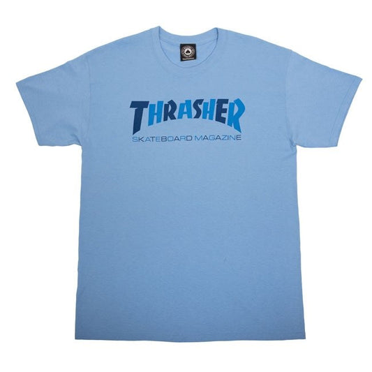THRASHER CHECKERS TEE - CARLOINA BLUE