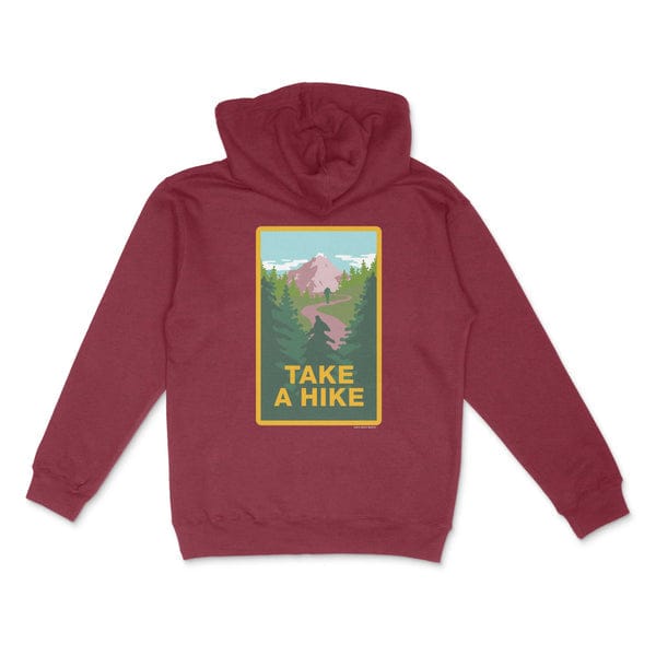 SKATEMENTAL HOODIE SKATEMENTAL TAKE A HIKE HOODIE - CARDINAL