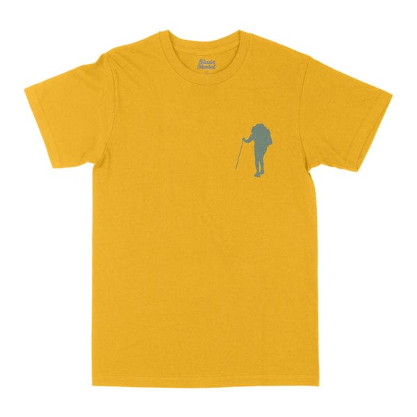 SKATEMENTAL T-SHIRT S SKATEMENTAL TAKE A HIKE TEE - GOLD