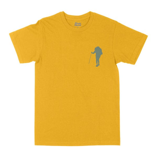 SKATEMENTAL T-SHIRT S SKATEMENTAL TAKE A HIKE TEE - GOLD