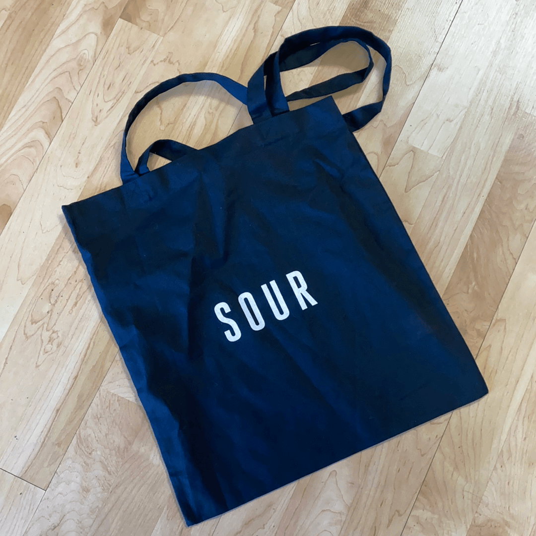 SOUR SOLUTION BAG SOUR ARMY TOTE BAG - BLACK