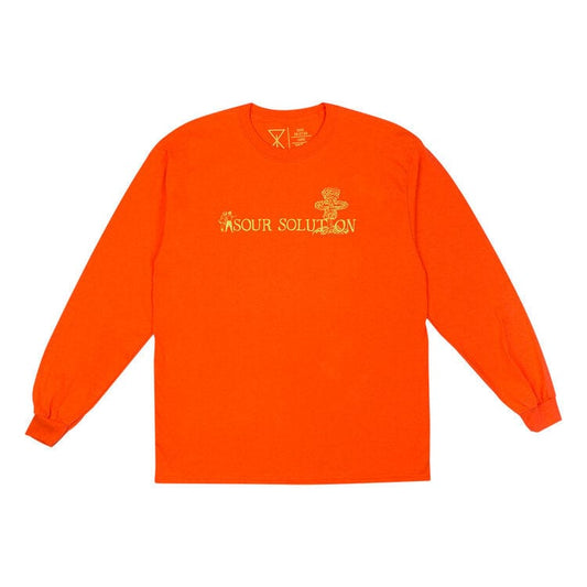 SOUR SOLUTION LONGSLEEVE TEE XL SOUR NUCLEAR L/S TEE - ORANGE