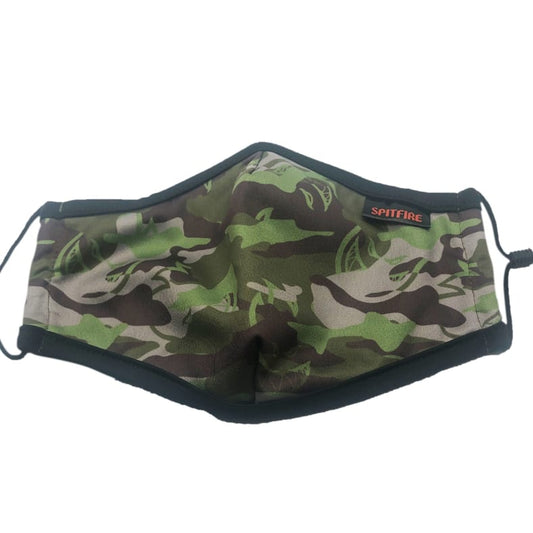 SPITFIRE FACE MASK SPITFIRE BIGHEAD CAMO FACE MASK - OLIVE GREEN