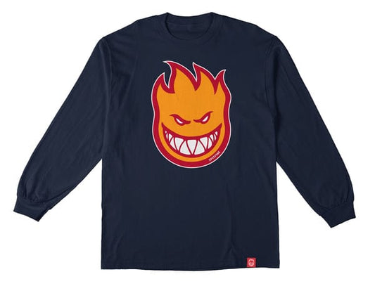 SPITFIRE YOUTH LONGSLEEVE TEE SPITFIRE BIGHEAD FILL YOUTH L/S TEE - NAVY GOLD