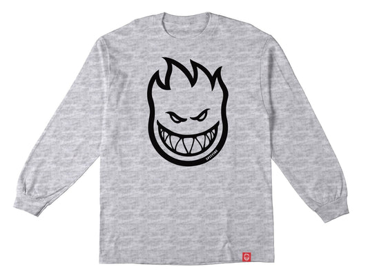 SPITFIRE LONGSLEEVE TEE SPITFIRE BIGHEAD L/S TEE - ASH GREY