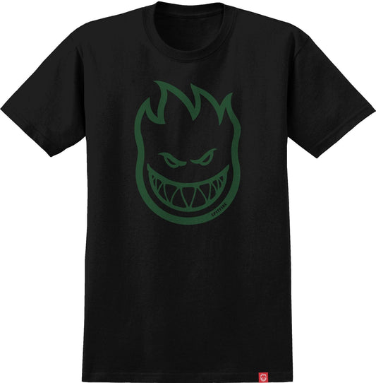 SPITFIRE T-SHIRT SPITFIRE BIGHEAD TEE - BLACK GREEN