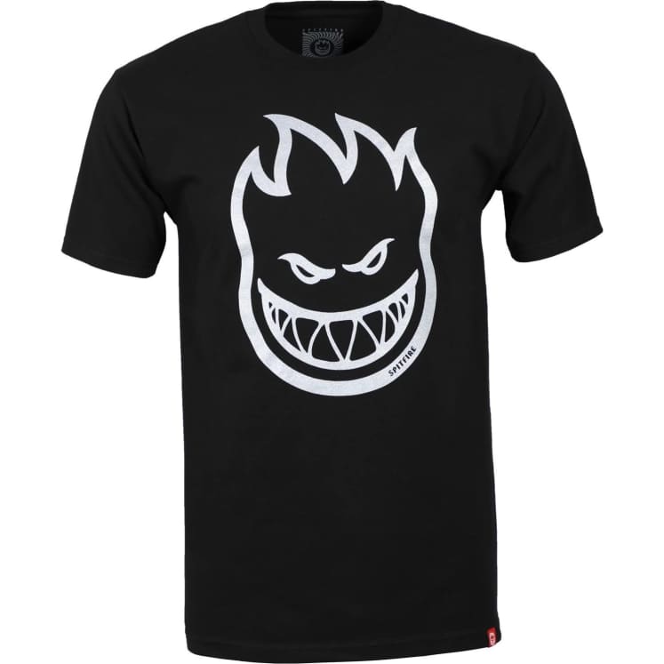 SPITFIRE T-SHIRT S SPITFIRE BIGHEAD TEE - BLACK METALLIC