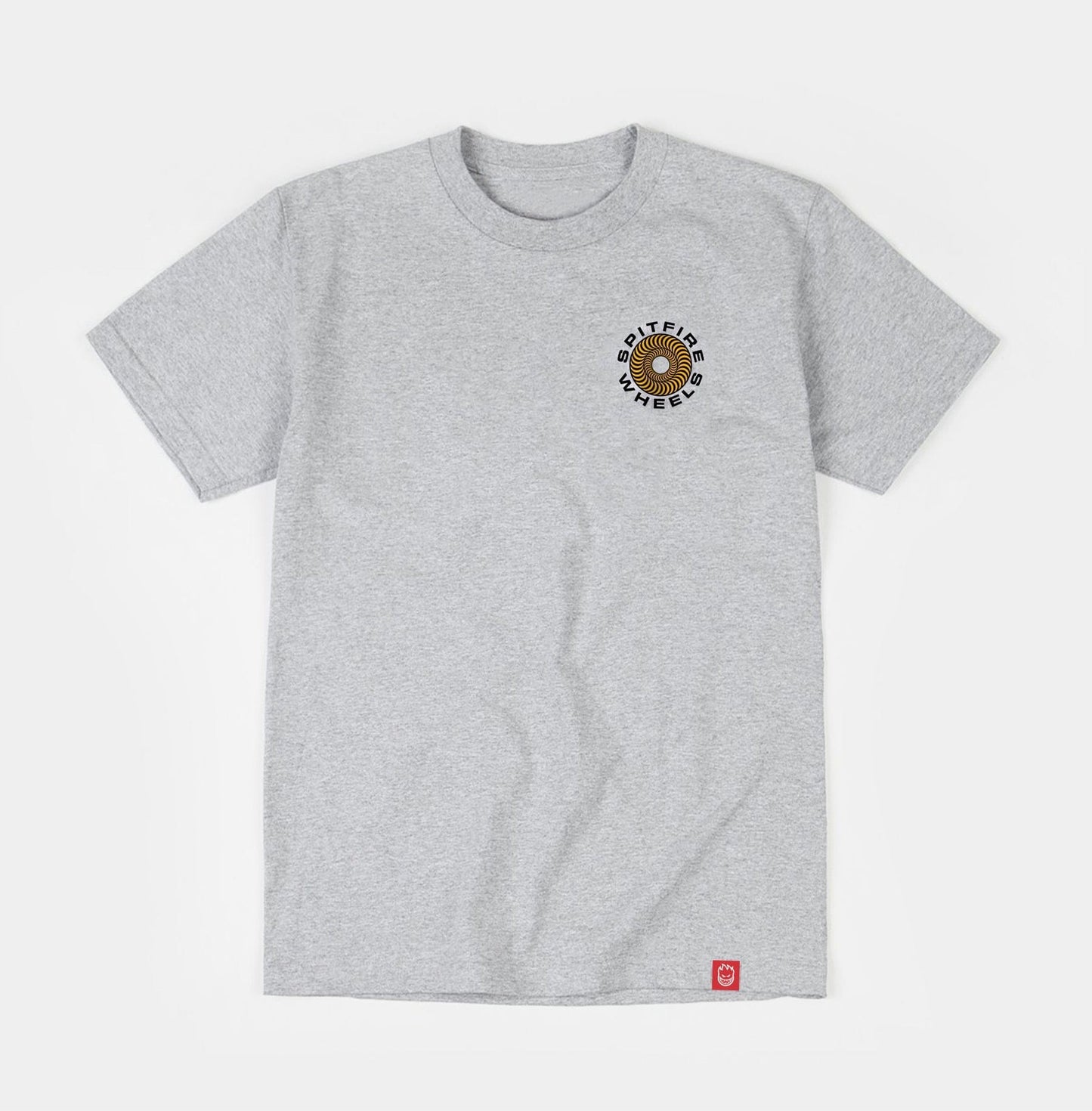 SPITFIRE T-SHIRT SPITFIRE CLASSIC '87 SWIRL TEE - ASH GOLD