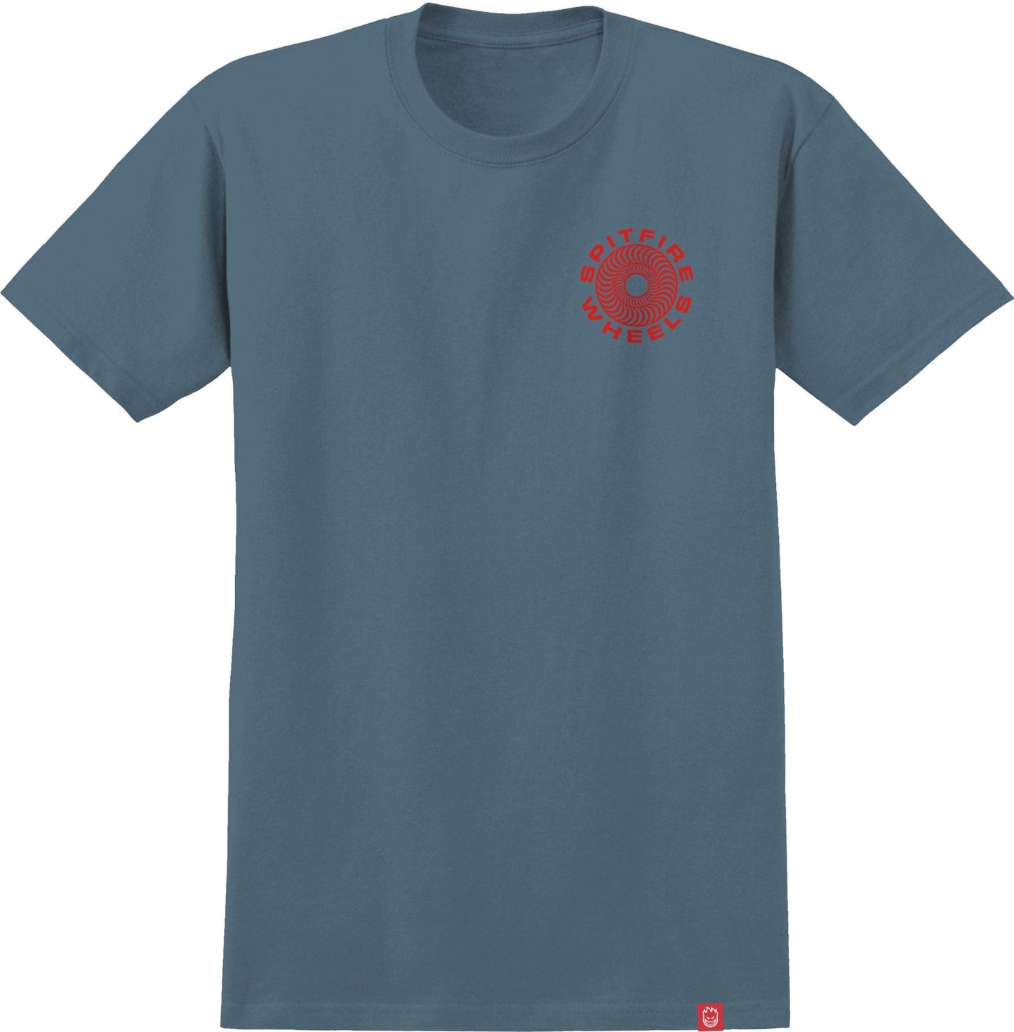 SPITFIRE T-SHIRT SPITFIRE CLASSIC '87 SWIRL TEE - SLATE