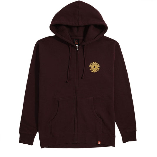SPITFIRE HOODIE SPITFIRE CLASSIC '87 SWIRL ZIP UP HOODIE - MAROON