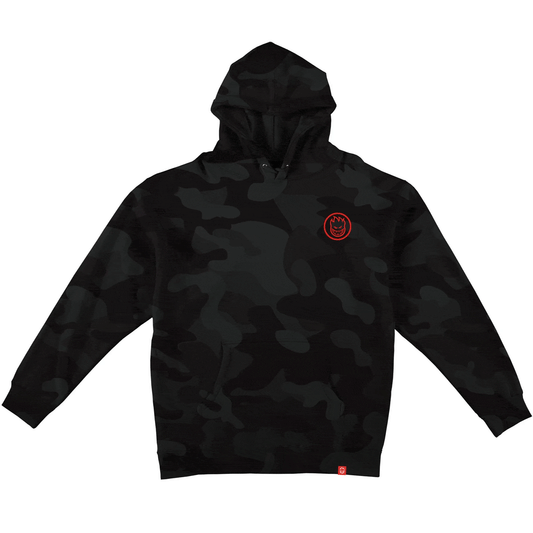 SPITFIRE HOODIE M SPITFIRE CLASSIC SWIRL HOODIE - BLACK CAMO RED