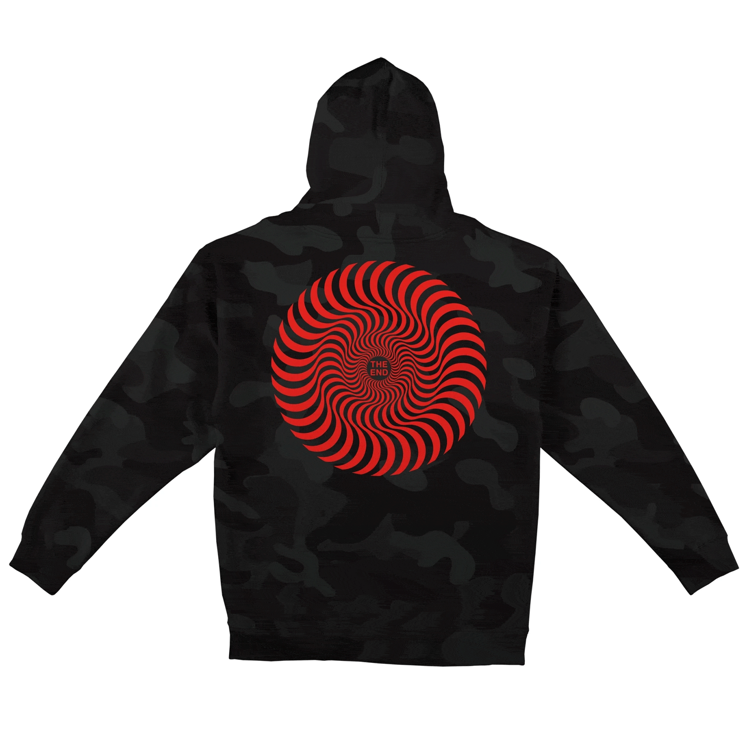 SPITFIRE HOODIE M SPITFIRE CLASSIC SWIRL HOODIE - BLACK CAMO RED