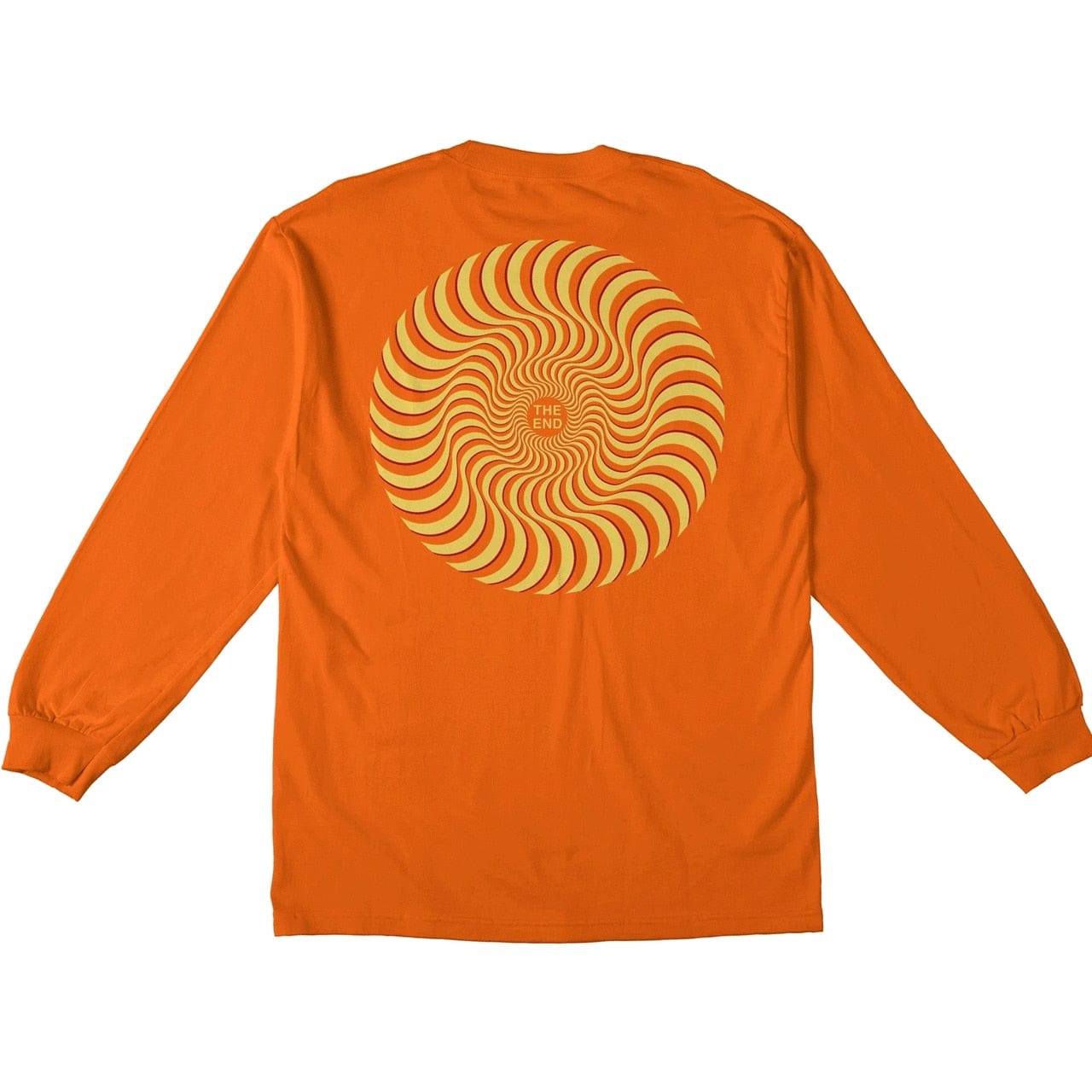 SPITFIRE LONGSLEEVE TEE SPITFIRE CLASSIC SWIRL L/S TEE - ORANGE YELLOW