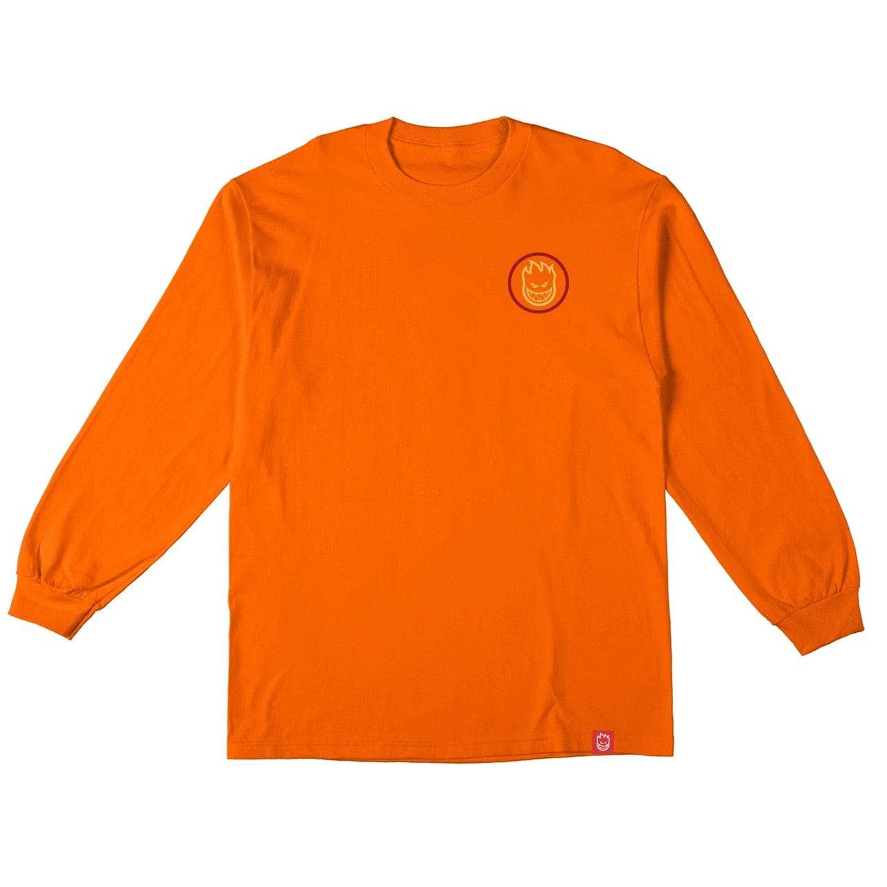 SPITFIRE LONGSLEEVE TEE SPITFIRE CLASSIC SWIRL L/S TEE - ORANGE YELLOW