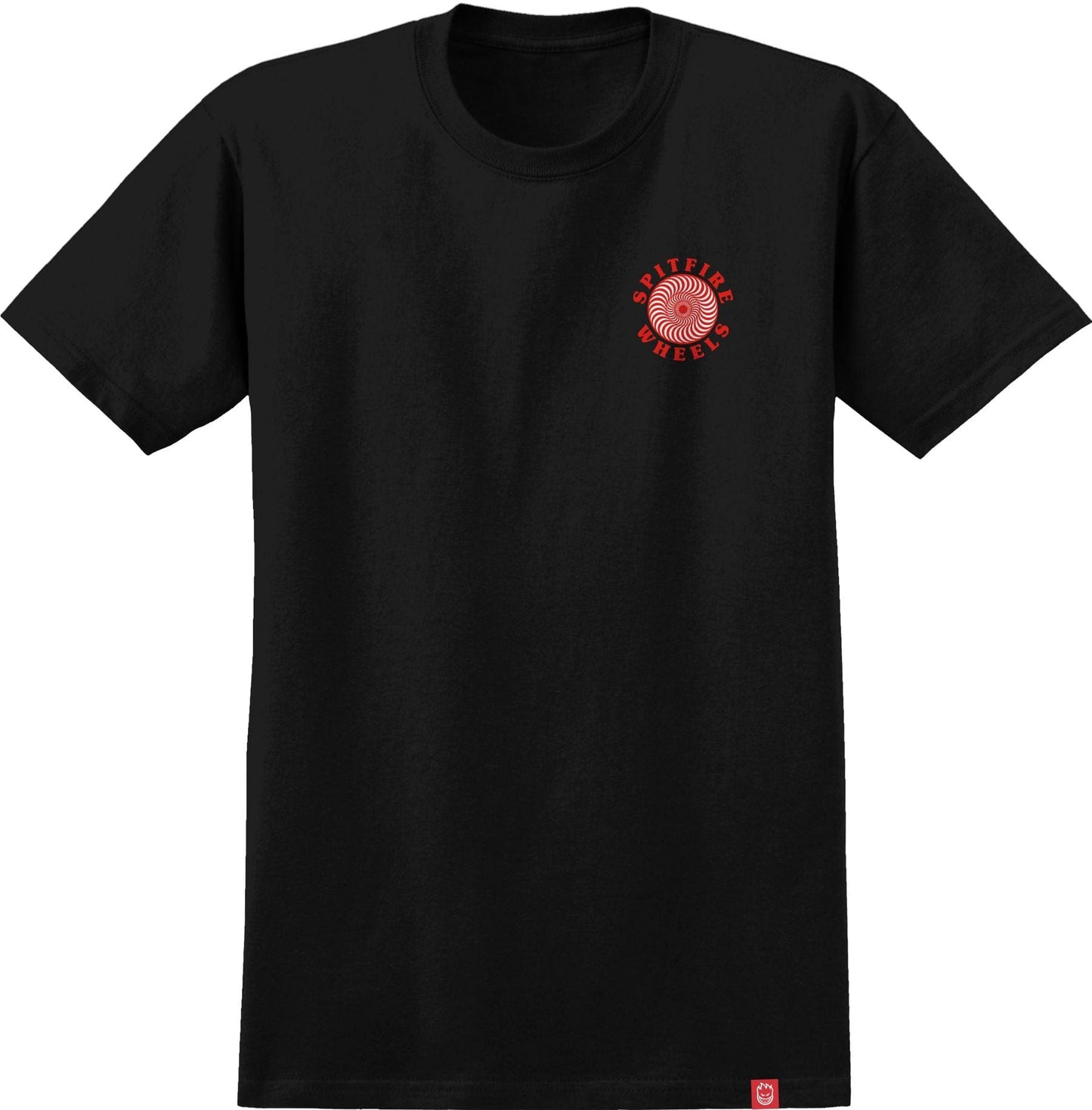 SPITFIRE T-SHIRT SPITFIRE OG CLASSIC FILL TEE - BLACK RED hi