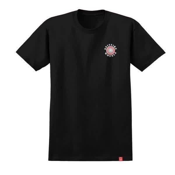 SPITFIRE T-SHIRT S SPITFIRE OG CLASSIC FILL TEE - BLACK RED