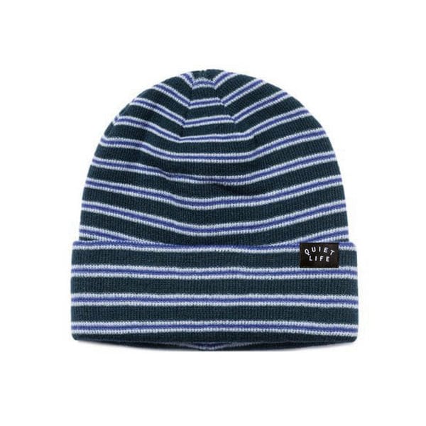 THE QUIET LIFE BEANIE The Quiet Life Stripe Beanie - Green Blue