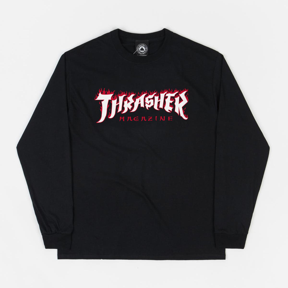 THRASHER POSSESSED LOGO L/S TEE - BLACK