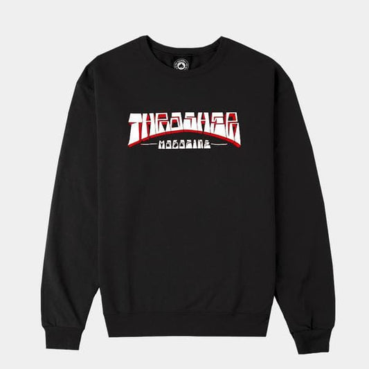 THRASHER CREWNECK S THRASHER FIRME LOGO CREWNECK - BLACK
