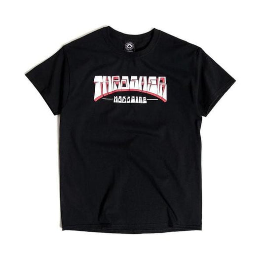 THRASHER T-SHIRT M THRASHER FIRME LOGO TEE - BLACK