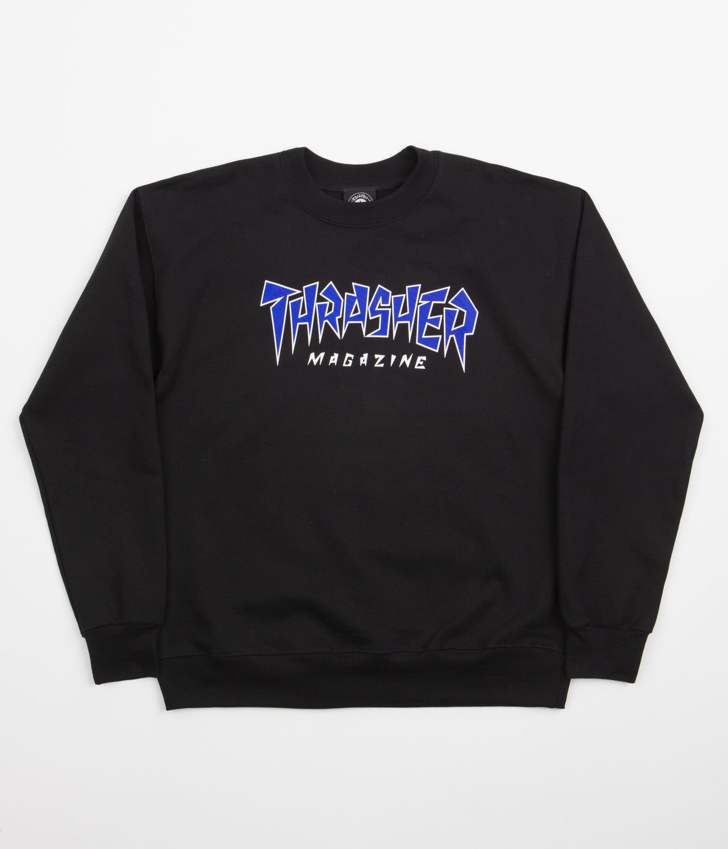 THRASHER CREWNECK S THRASHER JAGGED LOGO CREWNECK - BLACK