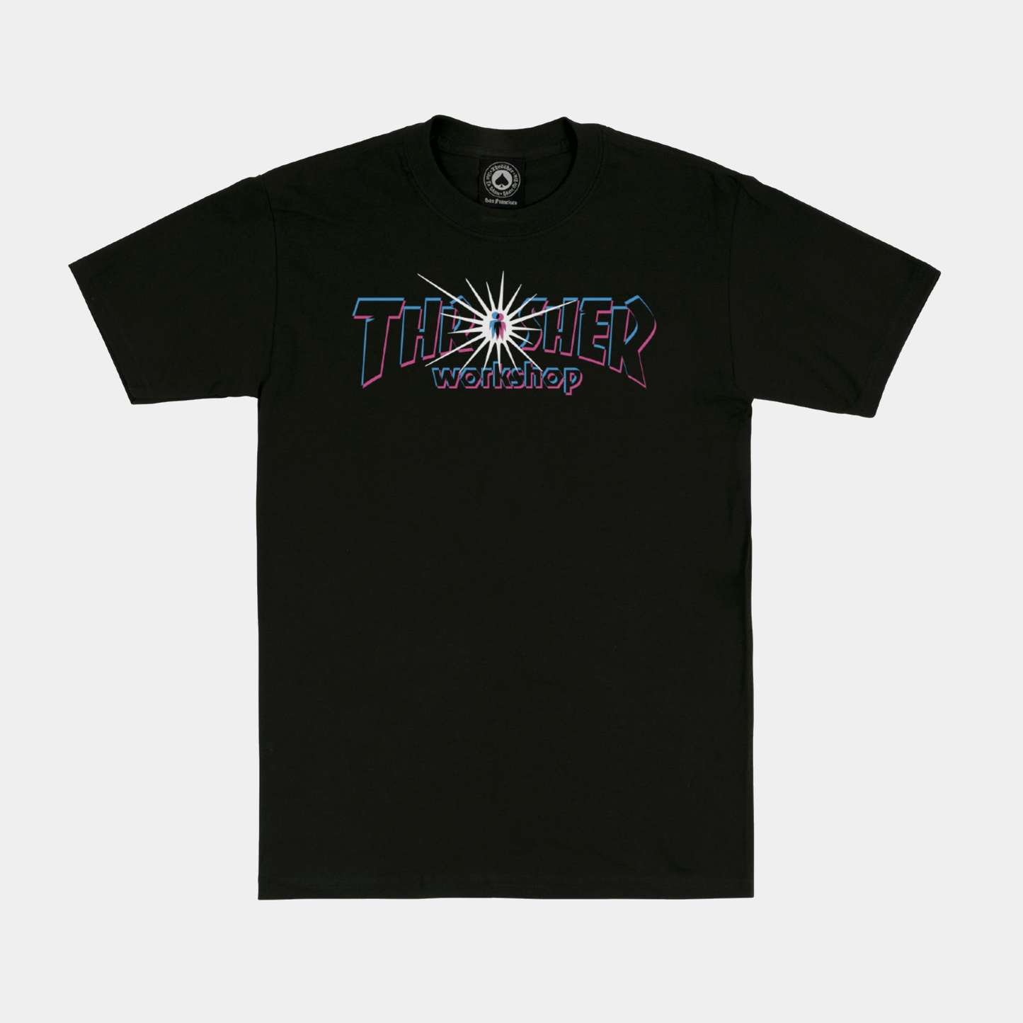 THRASHER T-SHIRT Thrasher Magazine X Alien Workshop Nova Tee - Black