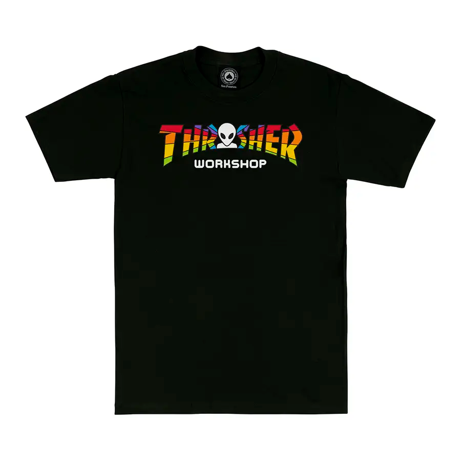 THRASHER T-SHIRT Thrasher Magazine X Alien Workshop Spectrum Tee - Black