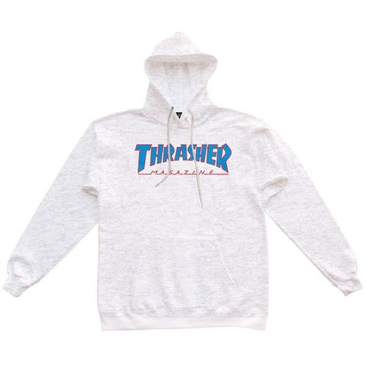 THRASHER HOODIE S THRASHER OUTLINED HOODIE - ASH GRAY