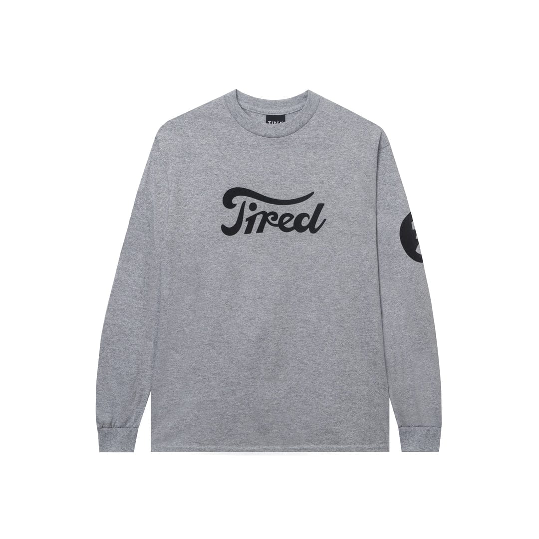 TIRED LONGSLEEVE TEE TIRED MOTOR SPORT L/S TEE - HEATHER GREY
