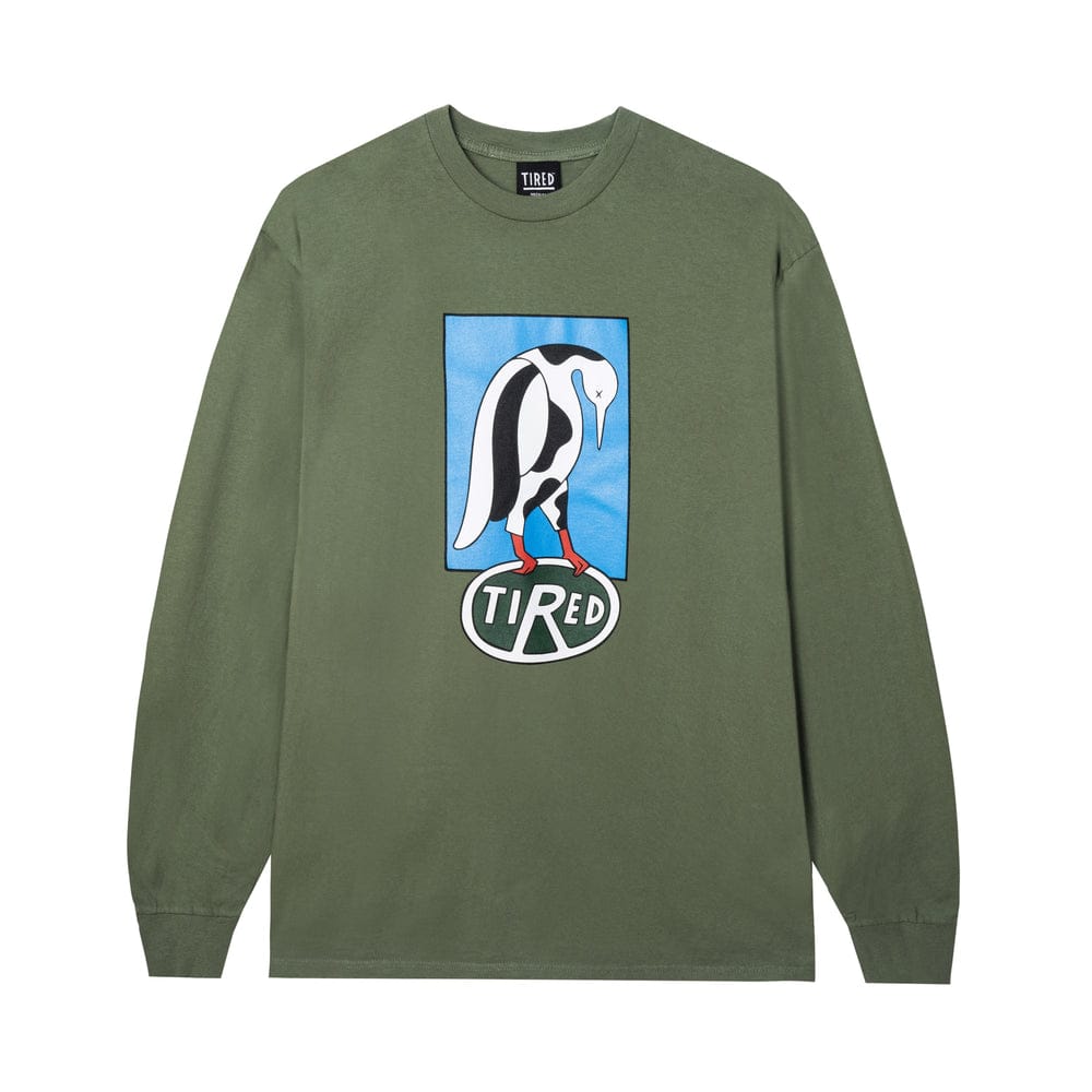 TIRED LONGSLEEVE TEE TIRED ROVER L/S TEE - SAFARI GREEN