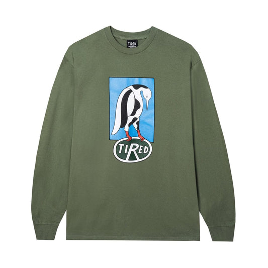 TIRED LONGSLEEVE TEE TIRED ROVER L/S TEE - SAFARI GREEN