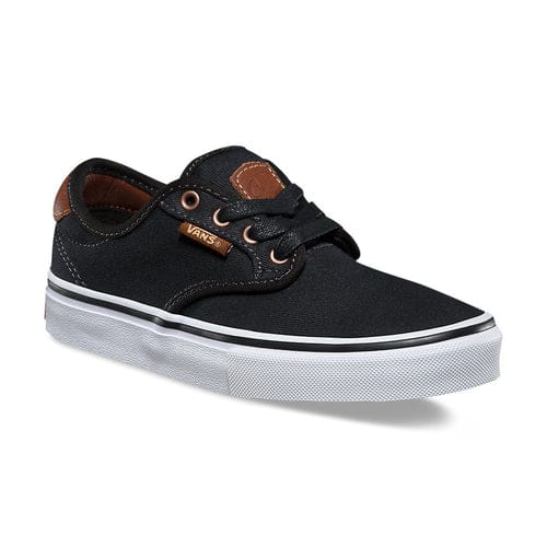 VANS SHOE VANS 2 Kids VANS CHIMA PRO KIDS - (BRUSHED TWILL) BLACK