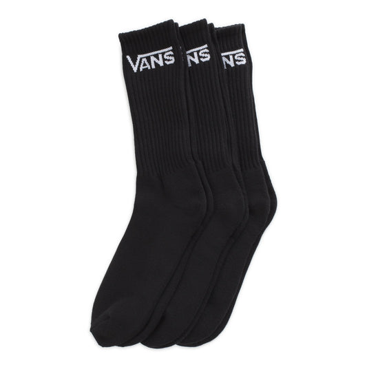 VANS SOCKS Vans Classic Crew Socks 3 Pack - Black