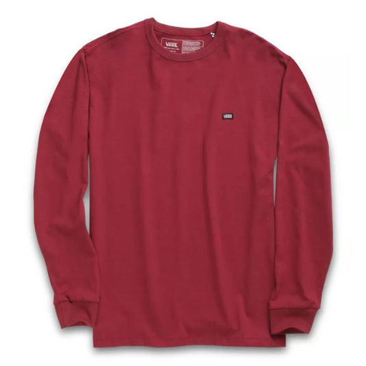 VANS LONGSLEEVE TEE S VANS CLASSIC LOGO L/S TEE - POMEGRANATE