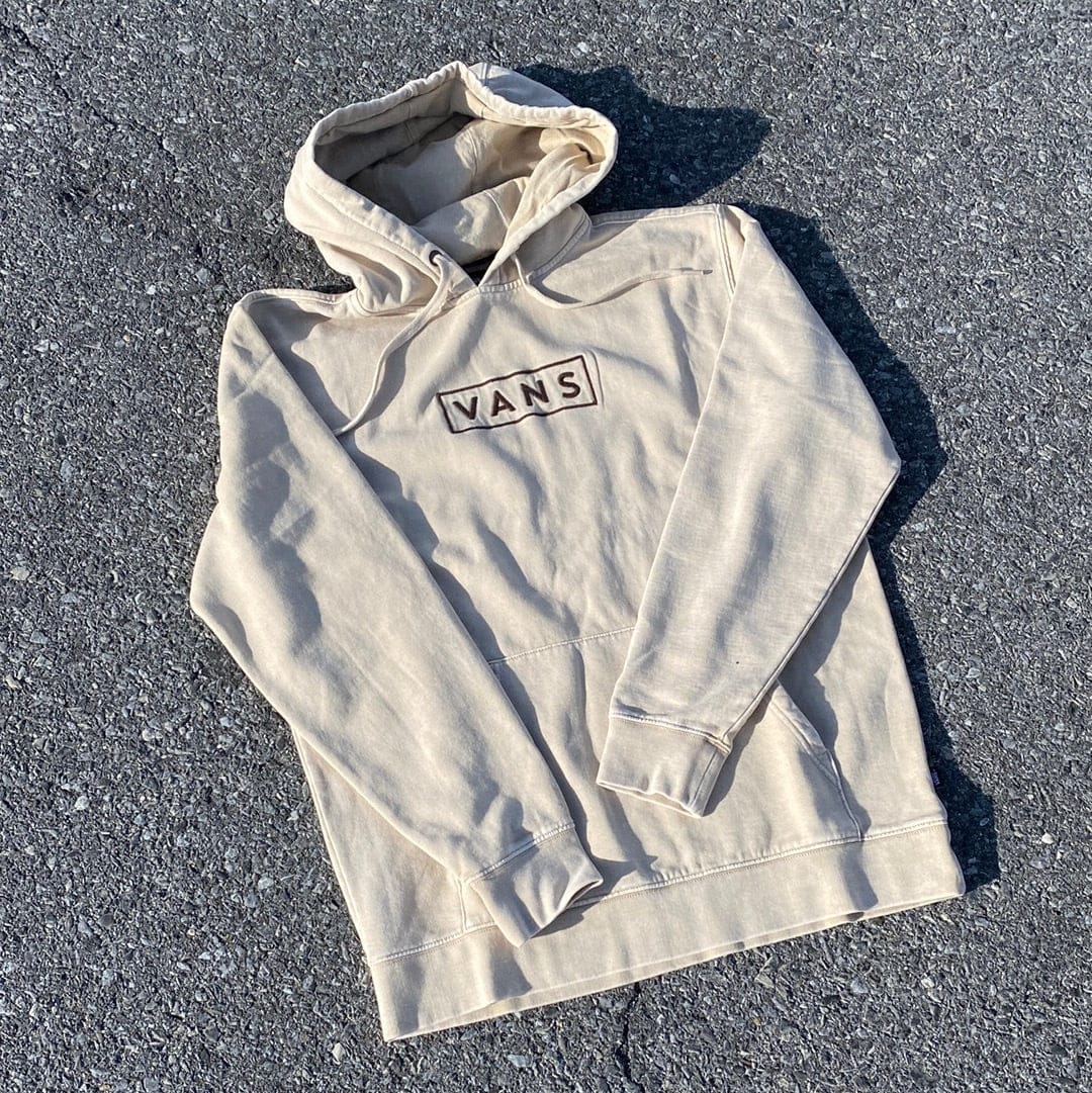 VANS HOODIE S VANS MINERAL WASH PULLOVER HOODIE - OATMEAL