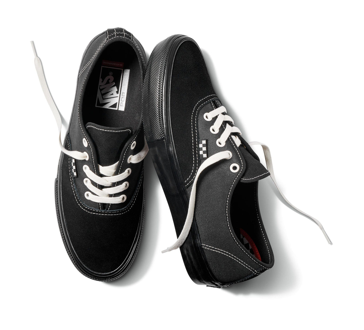 VANS SHOE VANS 5.5 Men / 7 Women Vans Skate Authentic - (VCU) Black