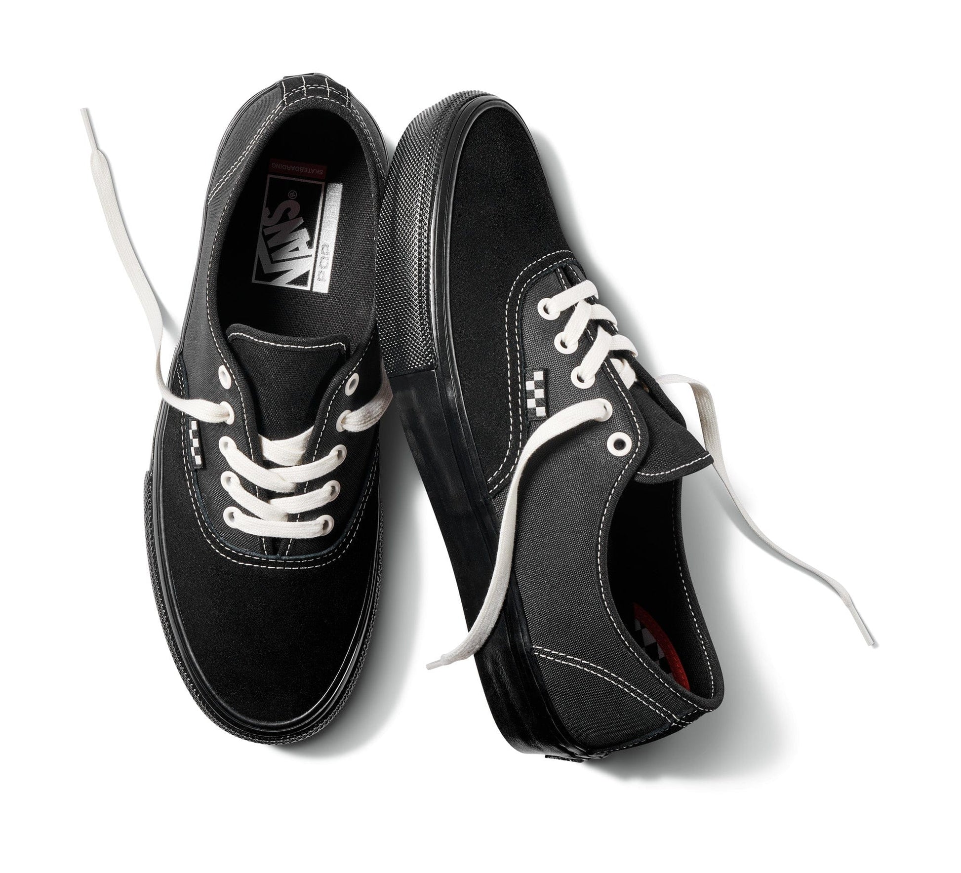 VANS SHOE VANS 5.5 Men / 7 Women Vans Skate Authentic - (VCU) Black