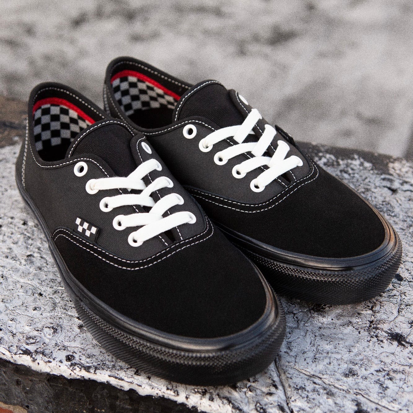 VANS SHOE VANS 5.5 Men / 7 Women Vans Skate Authentic - (VCU) Black