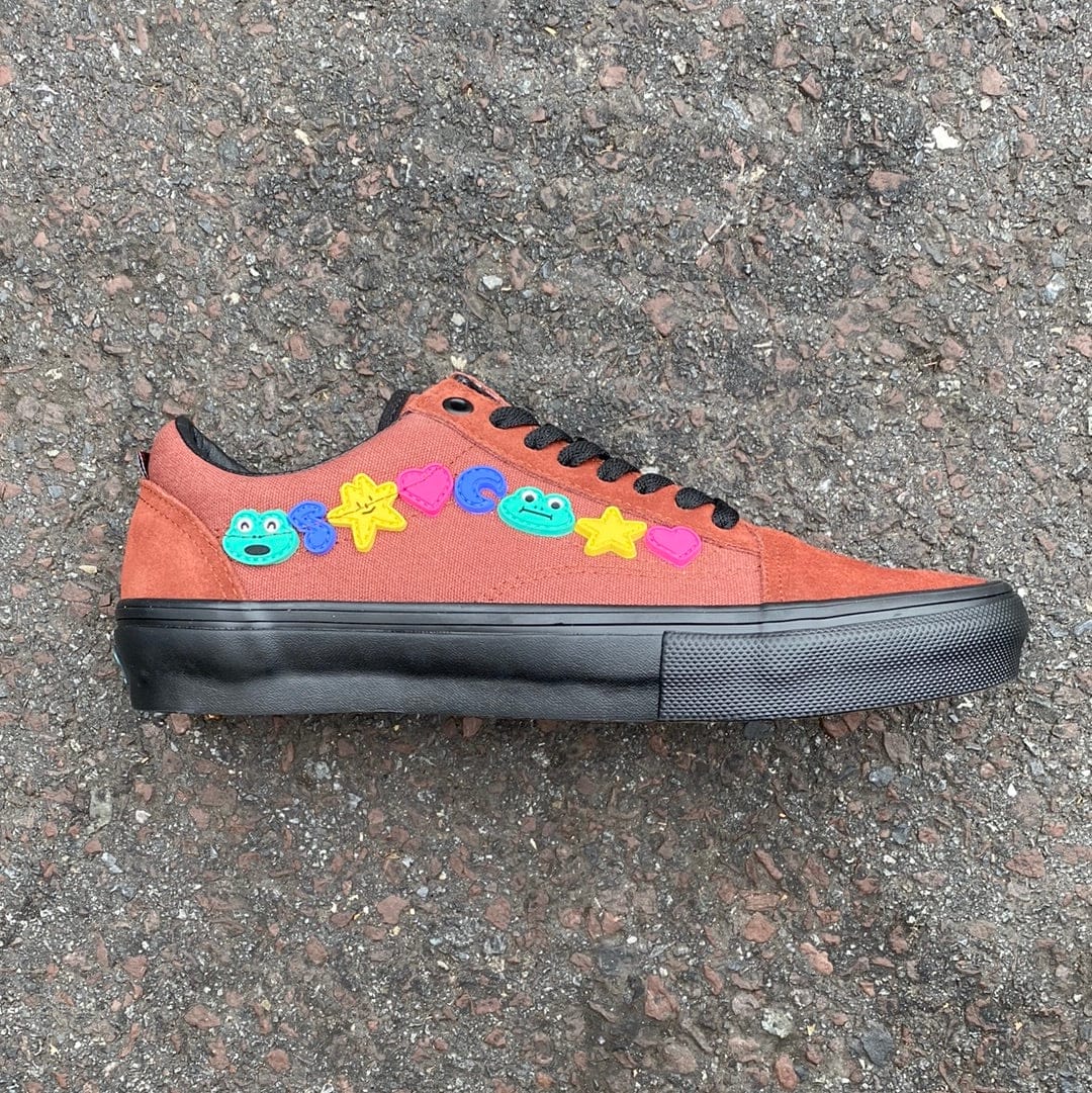 VANS SHOE VANS Vans Skate Old Skool - (Frog) Burgundy Black