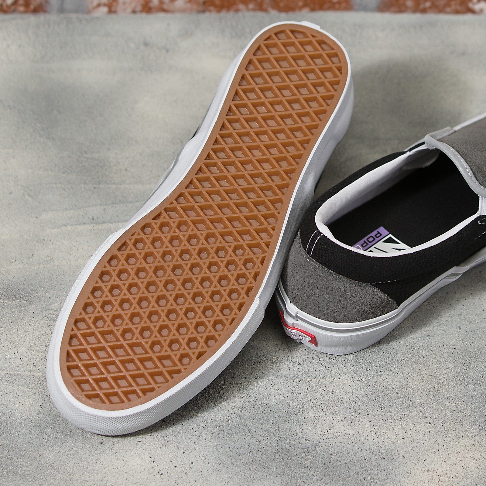 VANS SHOE VANS Vans Skate Slip On - (Reflective) Grey Black