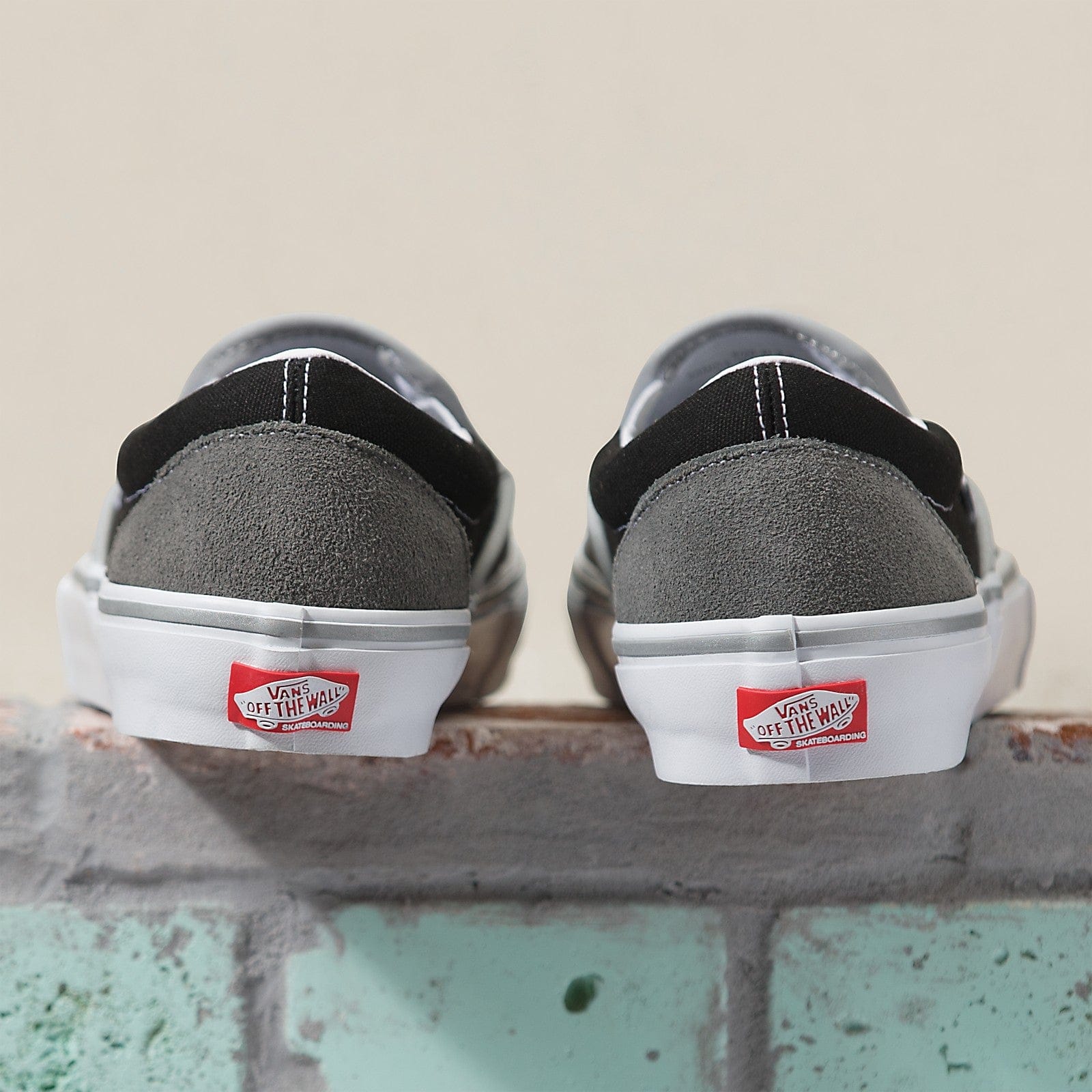 VANS SHOE VANS Vans Skate Slip On - (Reflective) Grey Black